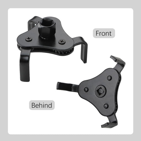Adjustable Oil Filter Wrench, Oil Filter Wrench Tool Set, Oil Filter Wrench Remover Tool Set, Adjustable 3 Jaw Oil Filter Wrench Tool for 2"-4.2" ...