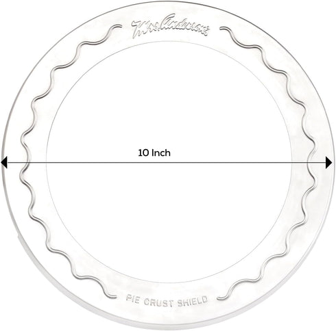 Mrs. Anderson's Baking Pie Crust Protector Shield, Fits 9.5 and 10-Inch Plates, Set of 2...