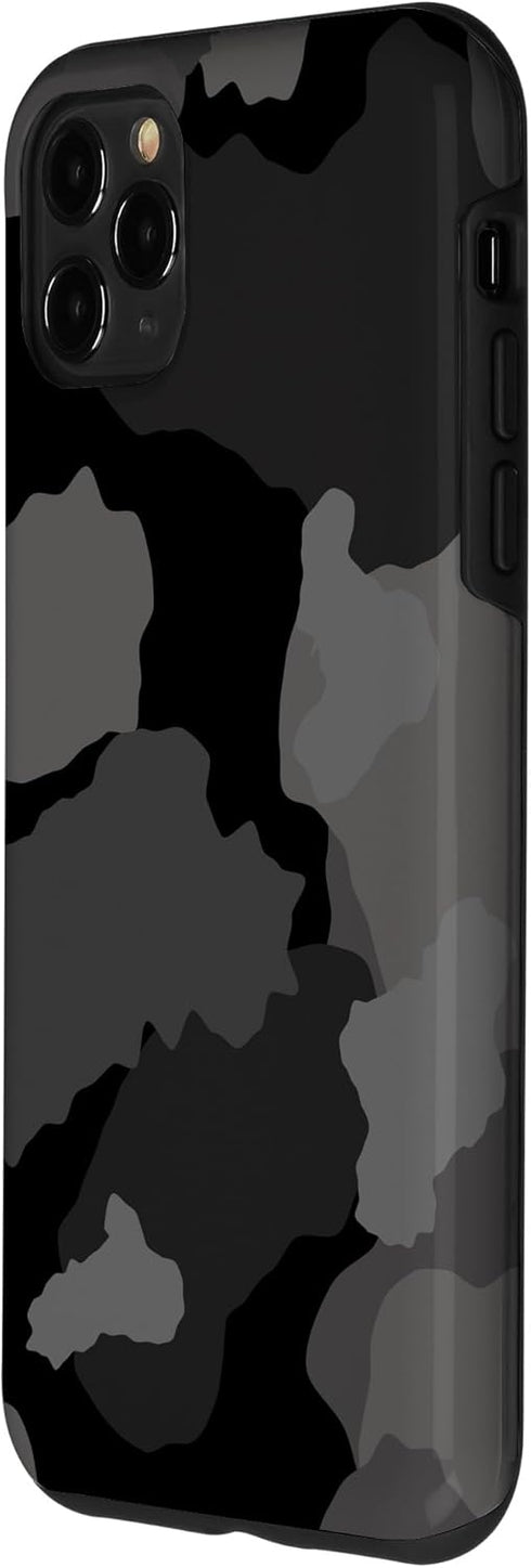 iPhone 11 Pro Max Black Grey Camo Camouflage Phone Cover Case...