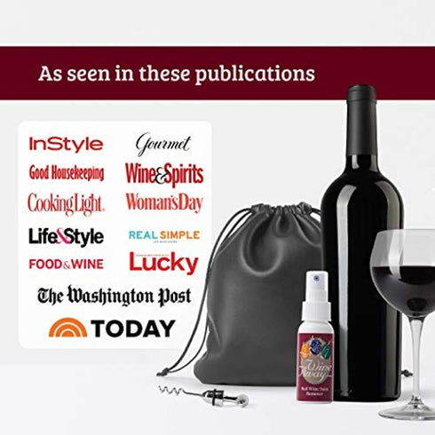 Wine Away Red Wine Stain Remover - Perfect Fabric Upholstery and Carpet Cleaner Spray Solution - Removes Wine Spots - Spray and Wash Laundry to Va...