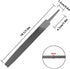 KALIM Flat Medium Cut File, Double Cut Teeth, 6'' Length, Made of High Carbon Steel, Hand File Without Handle Suitable for Wood, Metal, Sharpening...