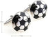 Soccer Ball Pair Cufflinks in a Presentation Gift Box & Polishing Cloth...