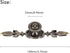 Pull Handle, Vintage Style Zinc Alloy Door Knob with Screw, Fit for Drawer Cabinet, 4-pack (Bronze)...
