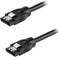 StarTech.com 24 Inch (60cm) Round SATA Cable - Latching Connectors - 6Gbs SATA Data Cord - SATA Hard Drive Power Cable - Black (SATRD60CM)...