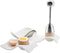 Egg Cup for Soft Boiled Eggs, Kitchenexus Egg Cups & Cracker Topper Set, 4pcs Set Ceramic Wave Egg Holder with Stainless Steel Egg Shell, Egg Stan...