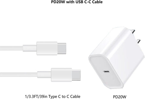 iPhone Charger,OthoKing 20W USB C Charger,Fast Wall Charger Block for iPhone 15/15 Pro/15 Pro Max/iPad/AirPods/Google Pixel/Samsung Galaxy and Mor...
