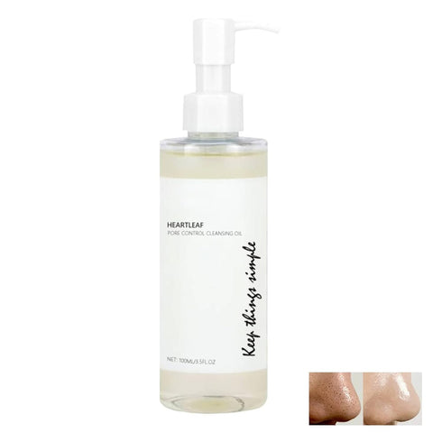 Heartleaf Pore Control Cleansing Oil, Oil Cleanser for Face, Makeup Blackhead Remover, Makeup Cleansing Oils, Korean Skin Care 3.38 fl oz...