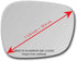 Fit Over Auto-Dimming Mirror Glass with Full Size Adhesive for BMW 2010-2014 X3 Passenger Side View Right RH - Check size in description...