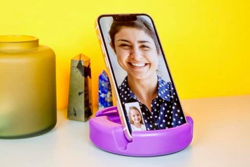 GoDonut – Phone Stand Original – Cell Phone Holder + Tablet Stand Desk Organizer – Compatible with Tablet, iPhone 16 15 14 Pro Max, Android & Most...