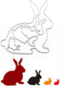 Rabbit Cutting Dies Easter Bunny Metal Craft Dies Embossing Stencil Template for DIY Scrapbooking Card Making Paper Card Album Decoration...