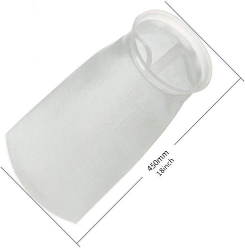 7 Inch Ring by 18 Inch Long Filter Sock Bags 1 Micron, 5 Micron, 50 Micron, 100 Micron - Aquarium Felt Fabric Sump Filter Bag - 1 Pack (100 Micron...