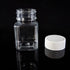 5 Pcs 80ml Empty Plastic Pill Bottles Clear Pill Dispenser Containers Solid Powder Storage Vials Square Liquid Sample Bottle for Crafts...