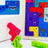 Wooden Blocks Puzzle Russian Blocks for Kids Age 3 4 5 Years Old, Children's Puzzle Game Board Learning Education Montessori Toddler Puzzle Wooden...