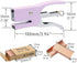 Purple Plier Stapler with #10 Staples Set, Cute Manual Stapler with 1000 No.10 Rose Gold Staples for Office and Home Desk Accessories Supplies (Pu...