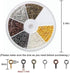 Coolrunner 6 Color 600-1200Pcs Small Screw Pins, Threaded Silver Clasps and Hooks for Jewelry Making (600)...