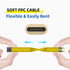 cablecc Yellow USB4 Extension Cable Slim Flat Male to Female 40Gbps with 100W Charging and 8K@60Hz USB4.0...