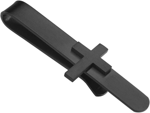 2 Inch Cross Tie Clips for Men, Tie Bar for Men's Skinny Necktie, Mens Accessories on Wedding Day or Going to Church....