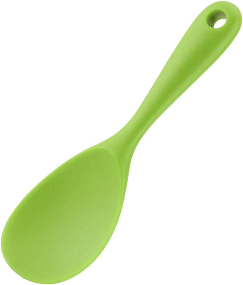 uxcell Silicone Soup Ladle Spoon 8.7 Inch Heat Resistant to 450°F One Piece Design Restaurant Kitchen Cooking Utensil for Serving Soup Green...