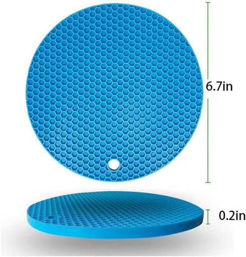 Silicone Trivet Mats for Hot Dishes, Multipurpose Trivets for Kitchens Jar Opener, Spoon Holder, Placemats, Pot Holders, Non Slip Pot Holders for ...