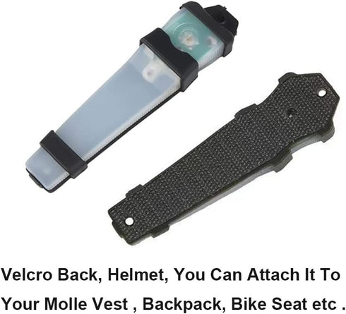Helmet Signal Light Waterproof Safety Flashing Survival Light Outdoor Sports Hunting Tactical Hiking Boating Cycling Personal Identification Marke...
