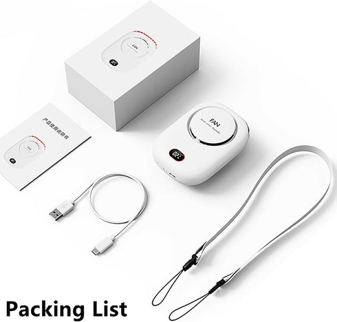 2021 Mini Personal Fan Portable and Rechargeable with Lanyard Bracket can Hanging Neck Put on Desk Clip Waist Outdoor Cooling for Travel Camping P...