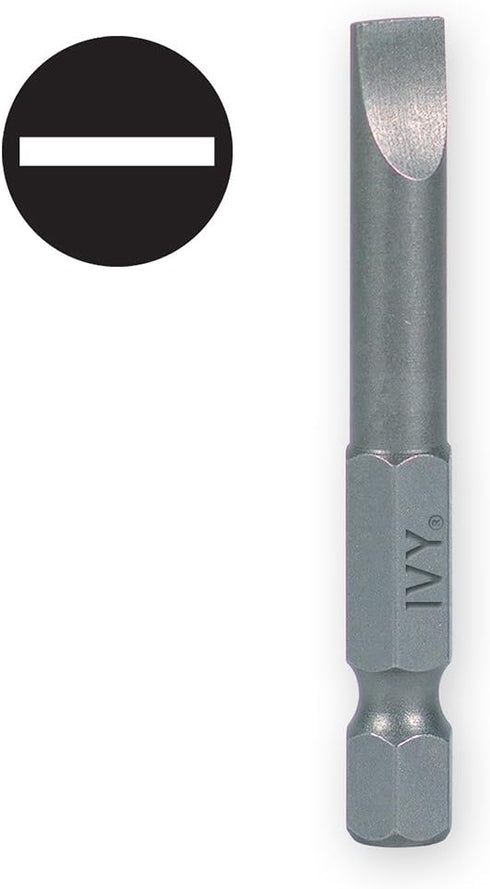 IVY Classic 45260 2-Inch #10-12 Slotted Power Bit, Impact Plus, 25-Pack...
