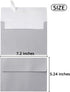 50 Pieces Metallic Color Self Seal Envelopes for Greeting Cards, Invitations, Postcards (Silver, 5x7)...