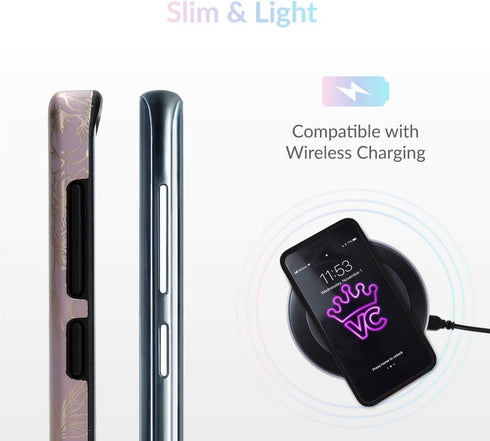 Velvet Caviar compatible with Samsung Galaxy Note 9 Case Floral for Women & Girls - Cute Protective Phone Cases (Purple Rose Gold Flowers)...