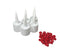 TubeANew Caulk Tube Saver - Repair and Reuse Dried or Clogged Tubes - 1 Pack, 5 Pieces with 50 Caulk Cap, Red Caulk Saving Cap...
