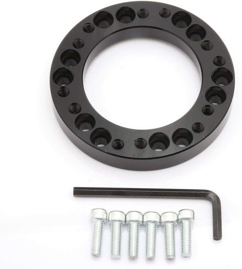 Kyostar 12mm 1/2'' Steering Wheel Adapter Spacer for MOMO,OMP to NARDI Steering Wheel Quick Release (Black)...