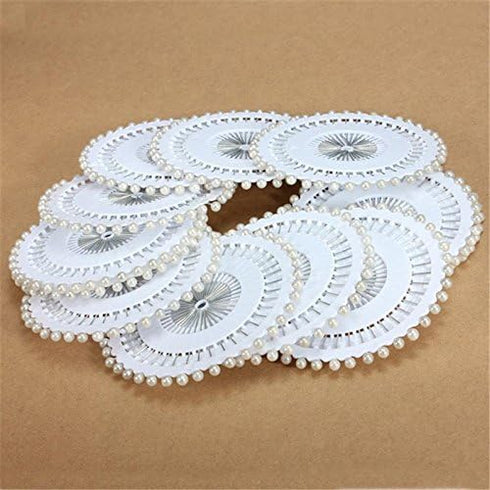 DECORA 480 Pieces Silver Round Pearl Head Straight Pins for Hand Crafts and Sewing Projects Decoration....