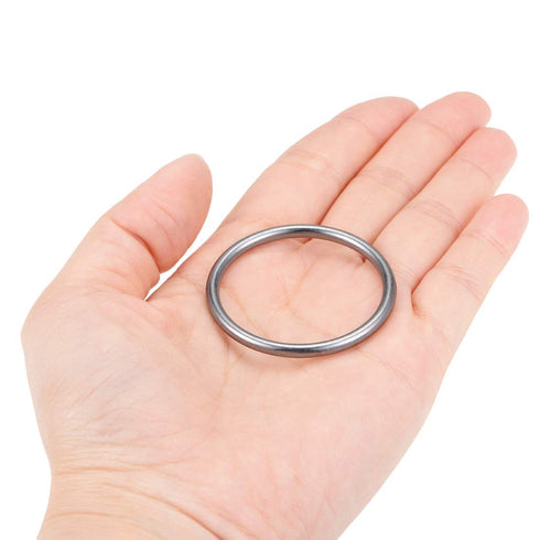 uxcell O Ring Buckle 35mm(1.4") ID 3mm Thickness Zinc Alloy O-Rings for Hardware Bags Belts Craft DIY Accessories, Black 6pcs...