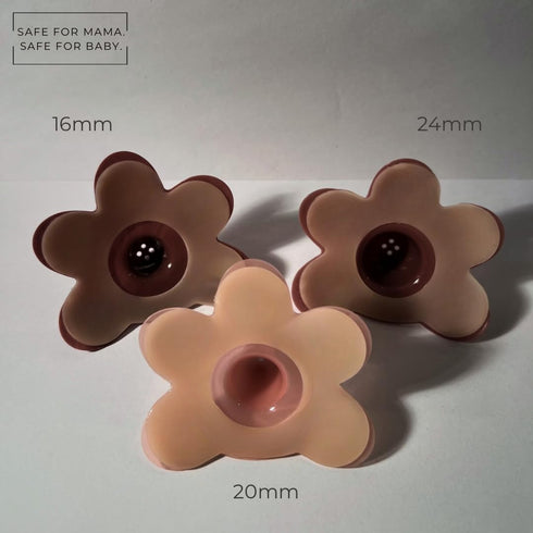 Nipple Shield Stickers, Silicone, Reusable, Hypoallergenic, Easy Latching, Set of 3...