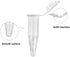 Centrifuge Tubes Bottom Tip Clear Plastic Test Tube Vials (0.2ml/30pcs)...