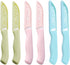 6 Pack Ceramic Paring Knife with Knife Cover, Lightweight Ceramic Knives, Fruit and Vegetable Small Knife (Ceramic, Mix)...