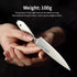 5 inch Paring Knife, German 1.4116 Stainless Steel Peeling Knife, Fruit Vegetable Knife with White ABS Handle, Razor Sharp Small Kitchen Knife wit...