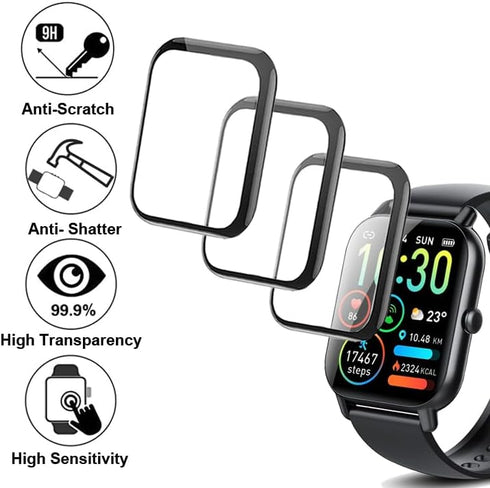 3D Screen Protector Compatible with P66D 1.85” Nerunsa Ddidbi Dotn and Aptkdoe Smart Watch...