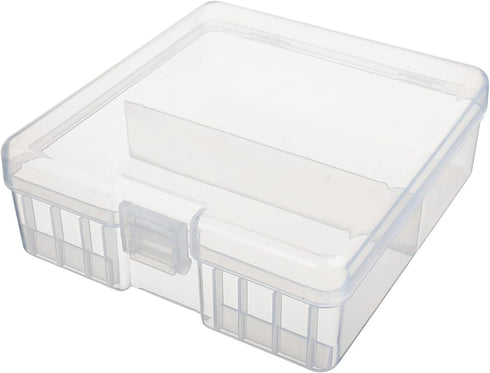 Fielect 100 x AA Battery Storage Case Holder Organizer Box Transparent...
