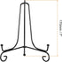 uxcell Plate Stand for Display, 7 Inch 2Pcs Iron Decorative Plate Holder Metal Easel Folding Display Stand for Photo Picture Frame, Black...