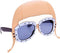Sun-Staches Amelia Earhart Costume Eyewear | Aviator Goggles Style | UV 400 Sunglasses | One Size Fits Most...