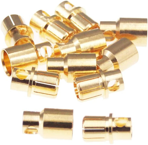 6pairs 8.0mm Gold Plated Male and Female Bullet Banana Connectors Plugs for DIY RC Battery ESC Motor(C168-6)...