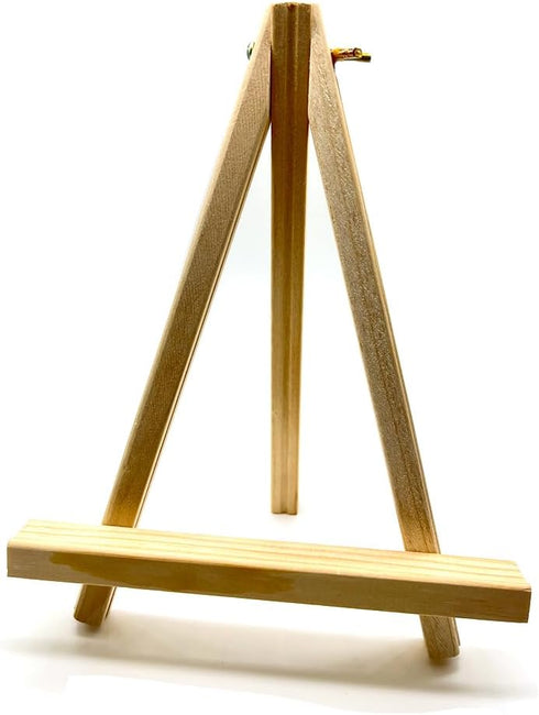 9.5 Inch Adjustable Mini Wood Tripod Easel Stand Small Tabletop Wooden Easel Painting Easel Stand Triangle Tabletop Canvas Holde Painting Canvas P...