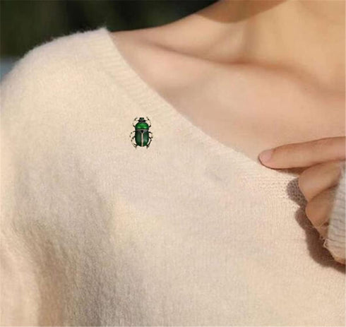 Beetle Brooch Vintage Jewelry Beetle Brooches For Women Kids Enamel Animal Insects Brooch Accessories Jewelry Gifts...