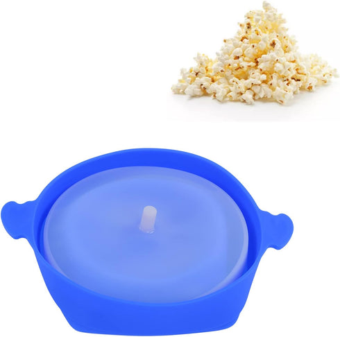 Popcorn Maker, Microwave Silicone Popcorn Popper with Lid and Handles Hot Air Big Size Collapsible Bowl Dishwasher Red High Temperature Resistance...