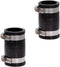 Fernco 1056-125 1-1/4-in. Flexible PVC Pipe Coupling for Cast Iron and Plastic Plumbing Connections, 2-Pack...