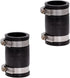 Fernco 1056-125 1-1/4-in. Flexible PVC Pipe Coupling for Cast Iron and Plastic Plumbing Connections, 2-Pack...