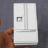 1:12 Scale 1/12 Mini Furniture minihouse Kitchen White Refrigerator Fridge with 2 Doors Furniture Accessories Wooden Refrigerator Fridge Freezer.....