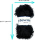Eyelash Fun Fur Yarn 100 Gram (3.53 Ounces) 175 Yards (160 Meters) (Black - 4 Skeins)......