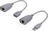 USB to Cat5 Adapter, USB Extender Ethernet Up to 164ft/50m, Supports USB1.1 Protocol, USB Over Cat5 Compatible with USB2.0 Mouse, Keyboard, U Disk...