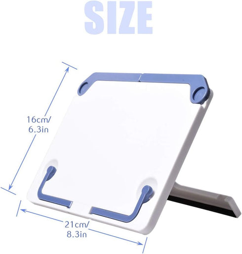 Lemical Desktop Sturdy Bookstand for Cookbook Adjustable Book Holder Reading Portable Folding Multipurpose Book Music Sheet Stand Holder with Deta...